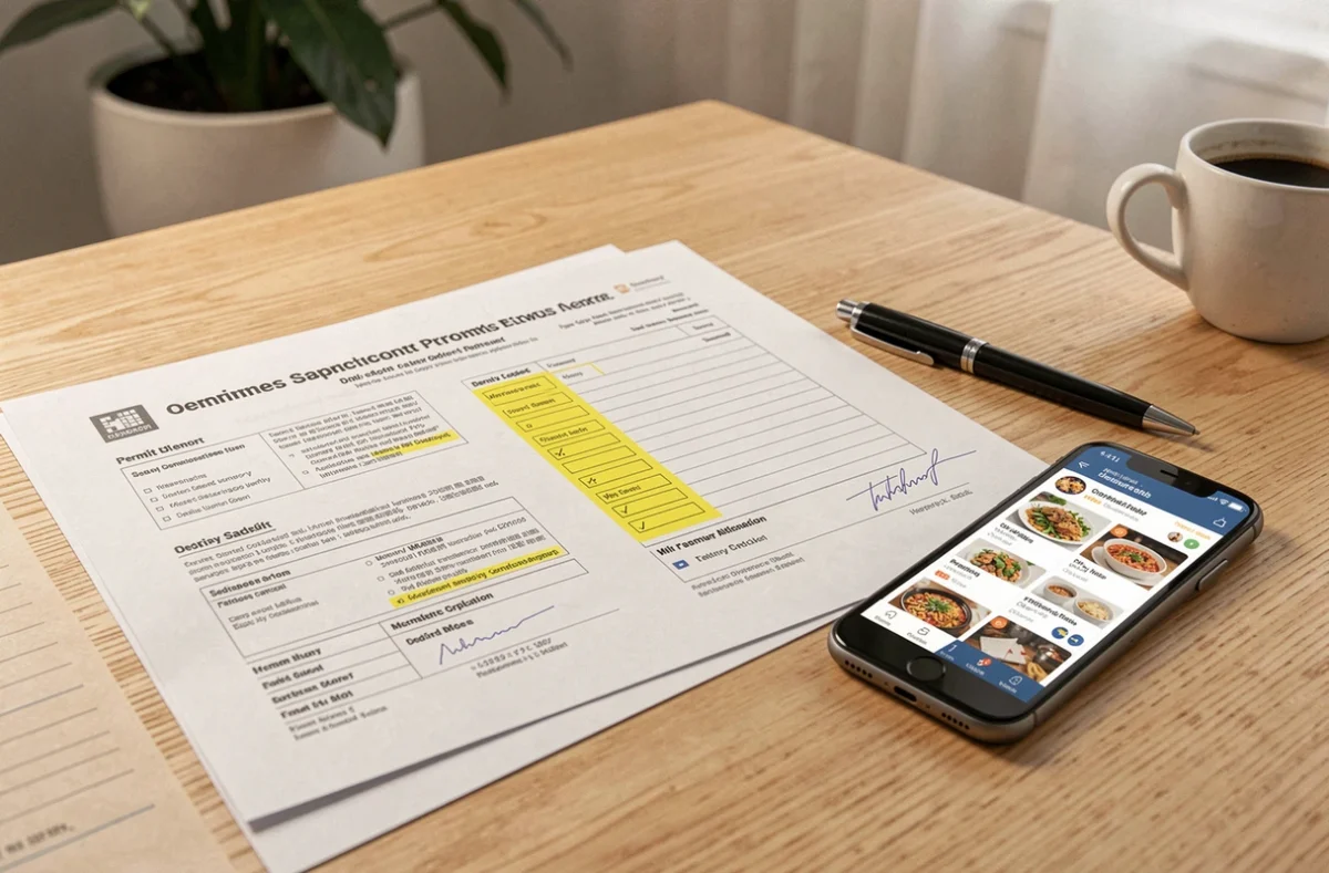 Documents administratifs et checklist pour la déclaration d'activité d'une pizzeria en livraison avec Mypizzadoor Pro